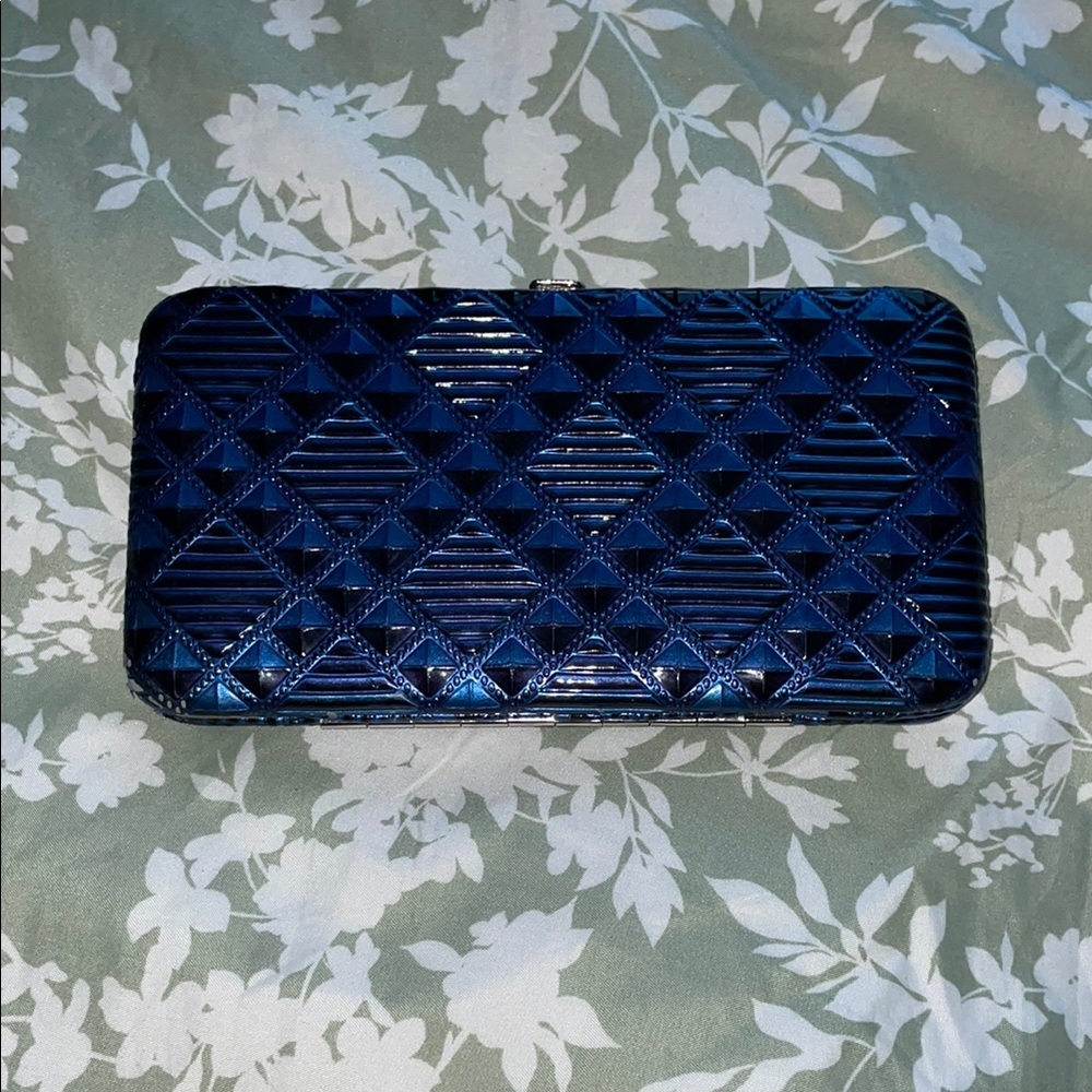 Blue Geometric Pattern Wallet